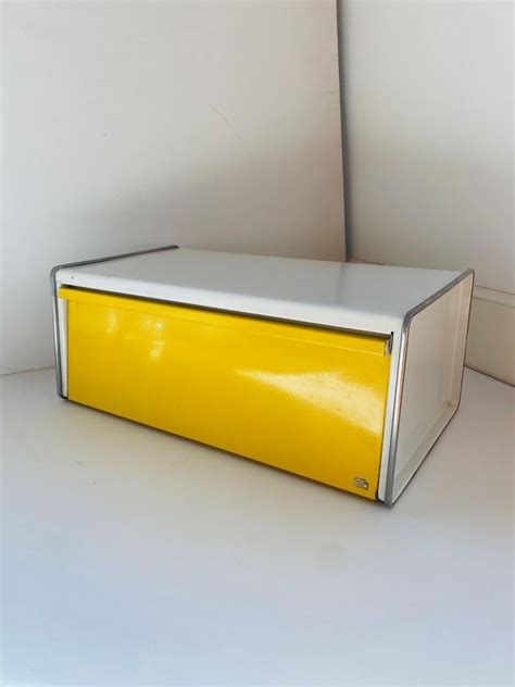 mid century metal bread box|Midcentury Bread Box .